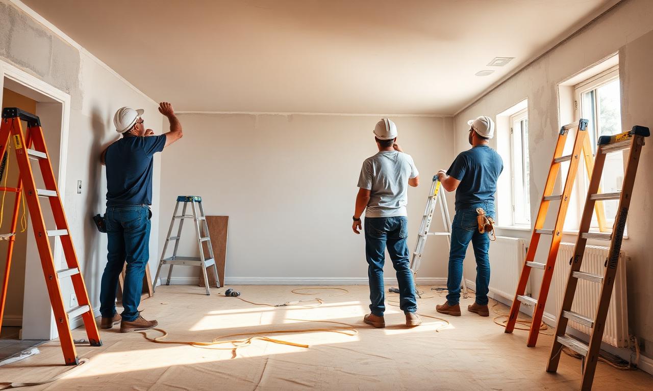 The Warriors Family renovation team transforming an interior space